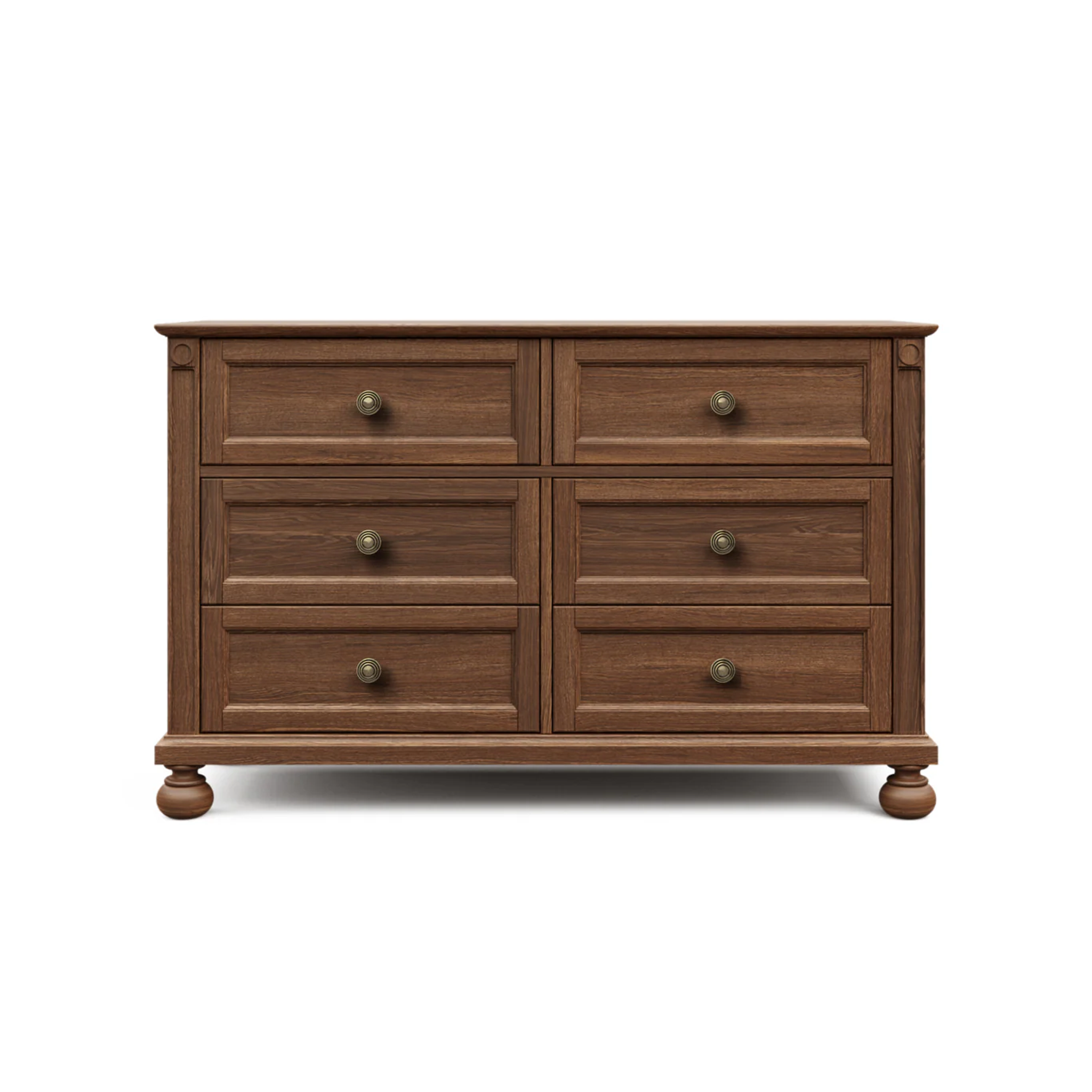 Romina Dakota Double Dresser Bruno Antico Bronze - Tots to Teens Furniture