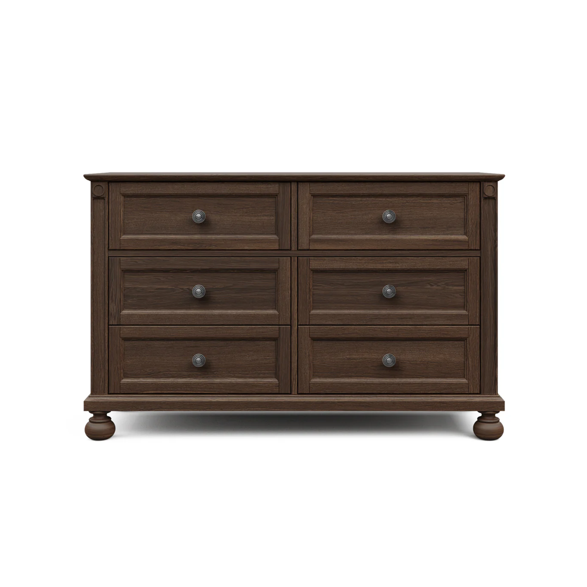 Romina Dakota Double Dresser Nocello Pewter - Tots to Teens Furniture