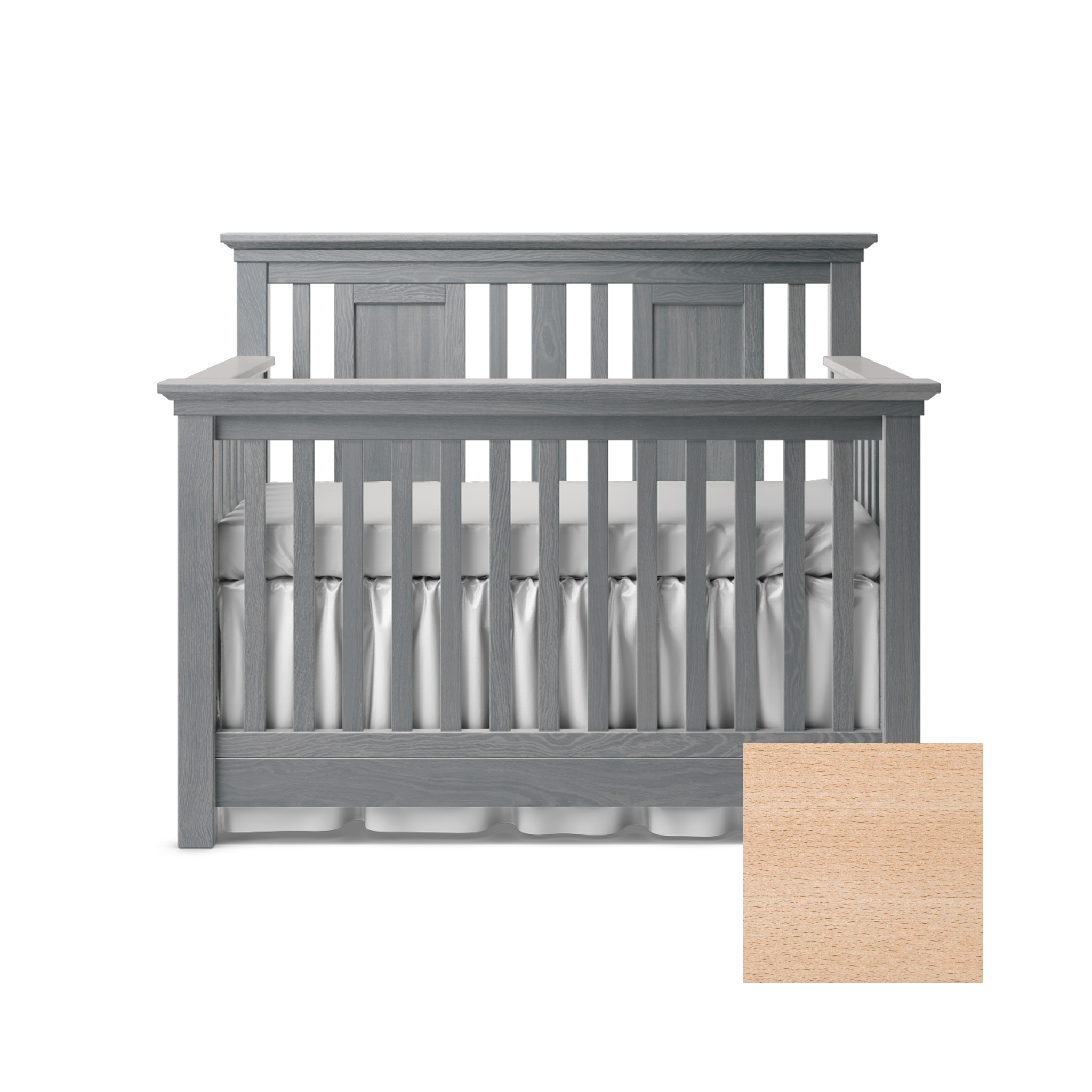 Karisma Convertible Crib with Open Back - Tots to Teens Furniture
