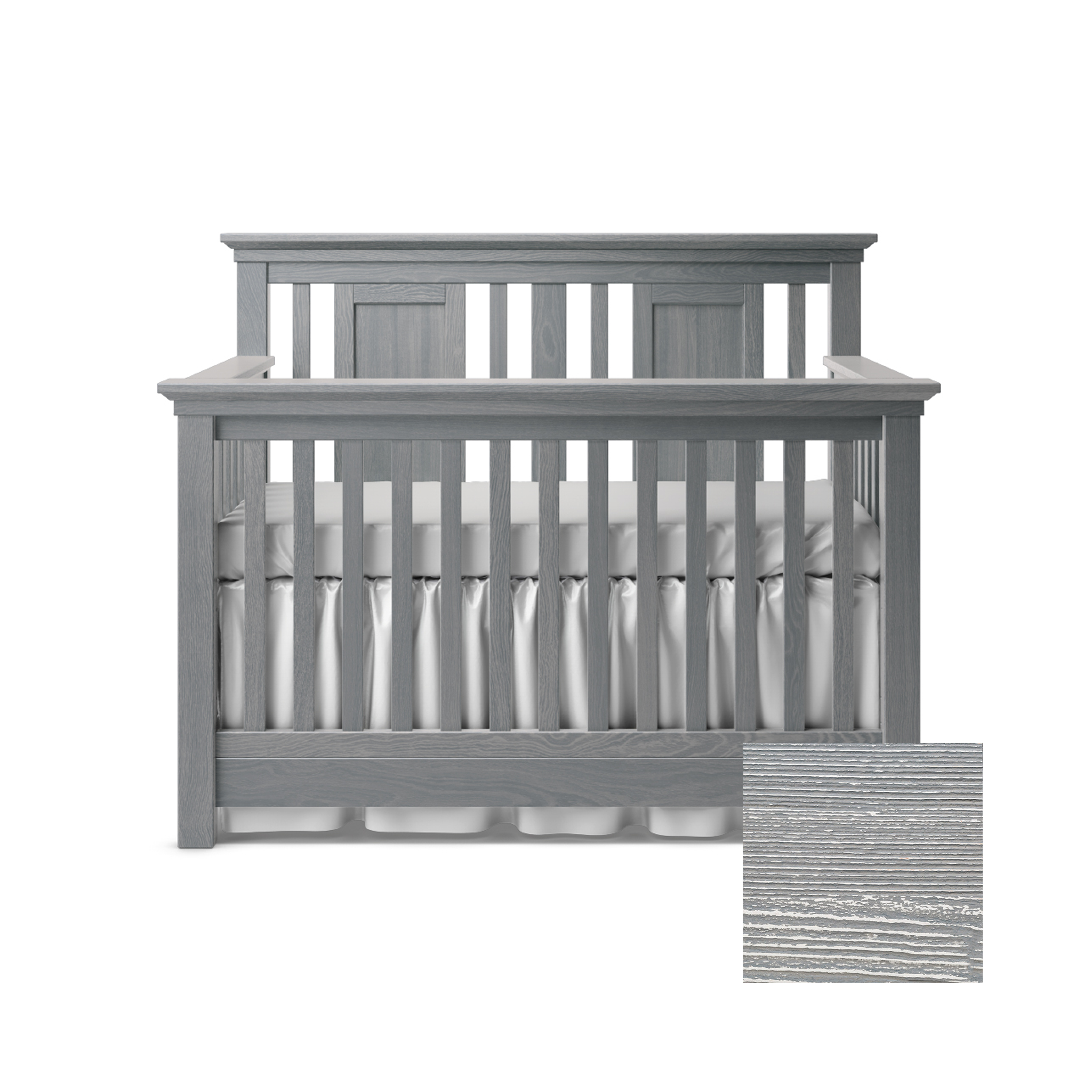 Karisma Convertible Crib with Open Back - Tots to Teens Furniture