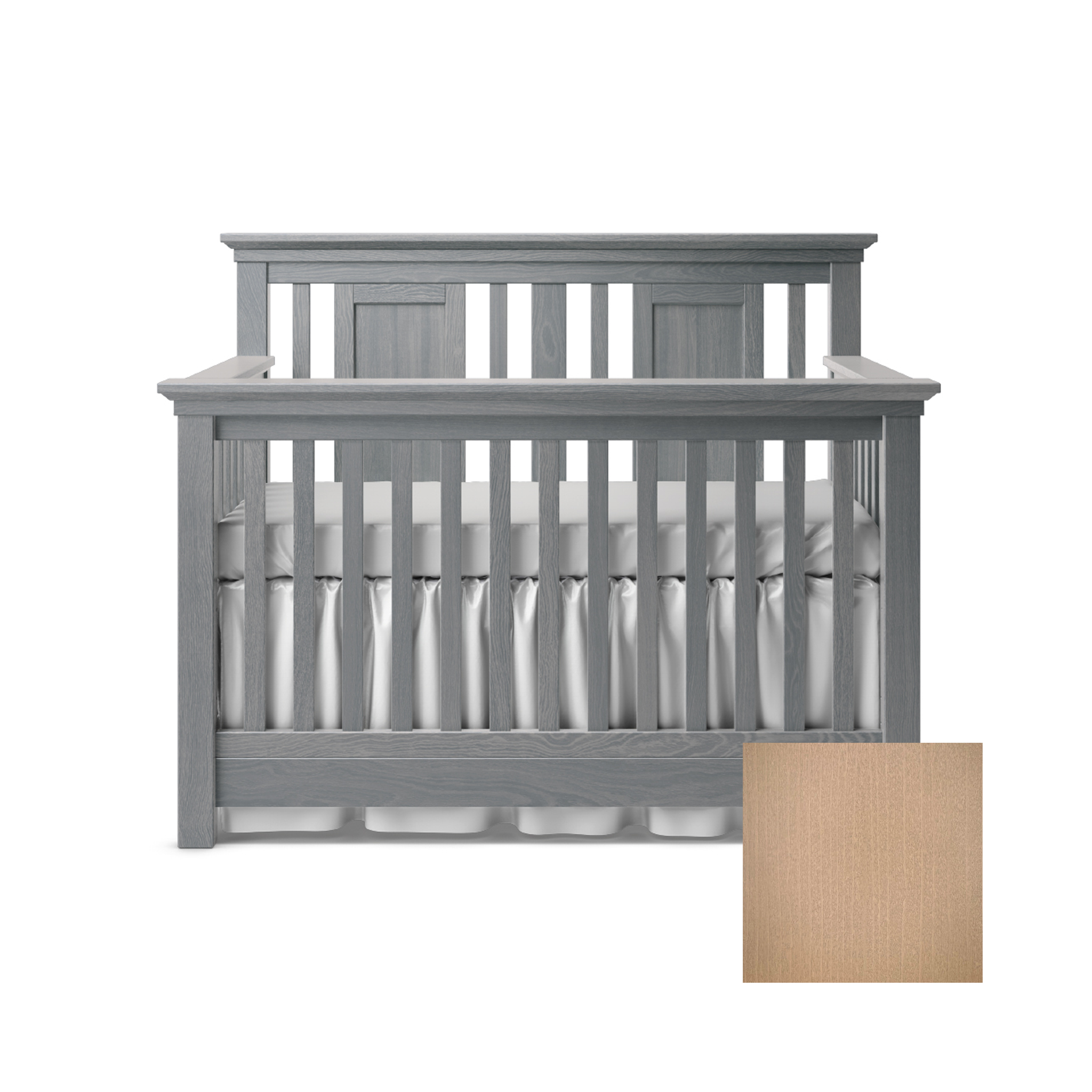 Karisma Convertible Crib with Open Back - Tots to Teens Furniture