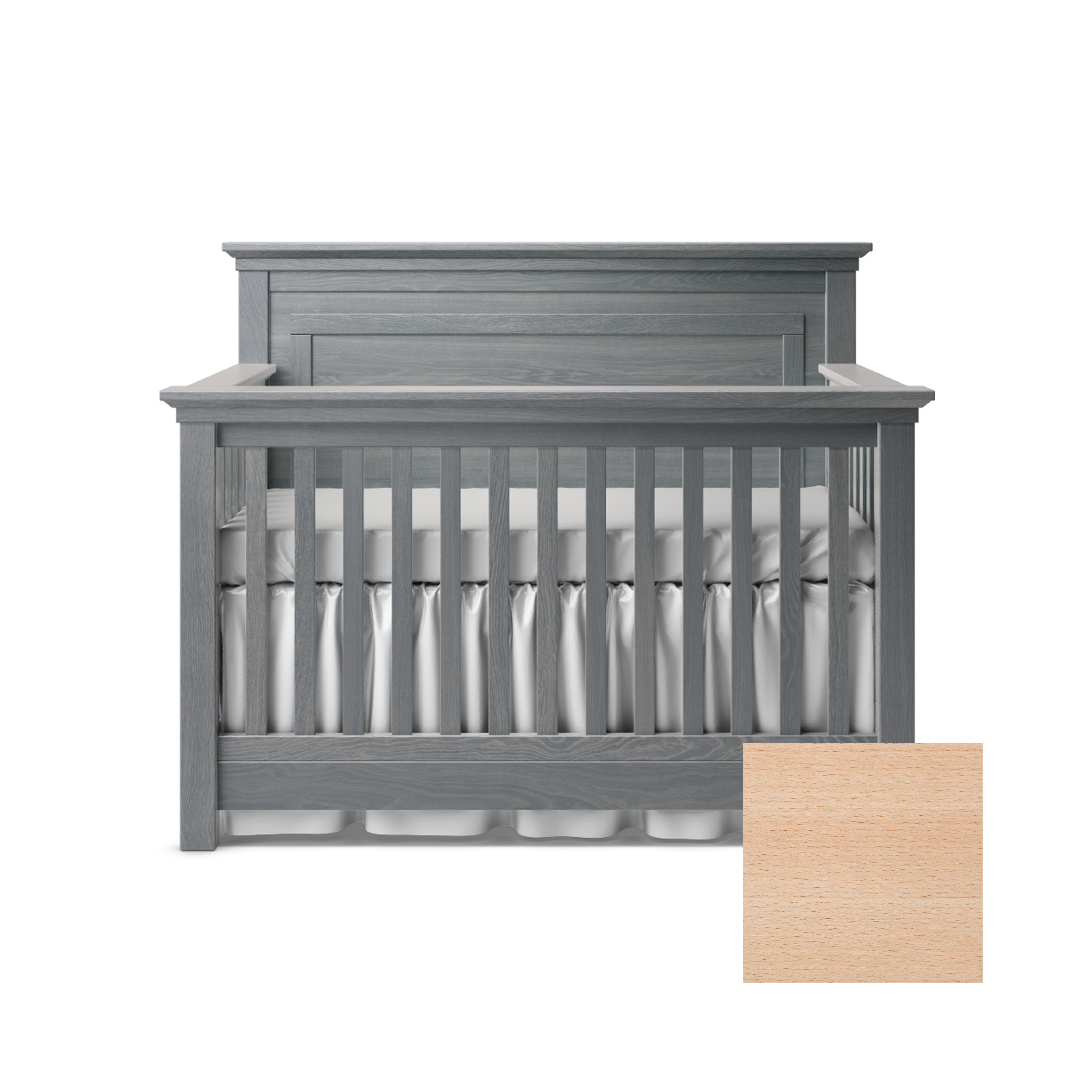 Karisma Convertible Crib with Solid Back - Tots to Teens Furniture