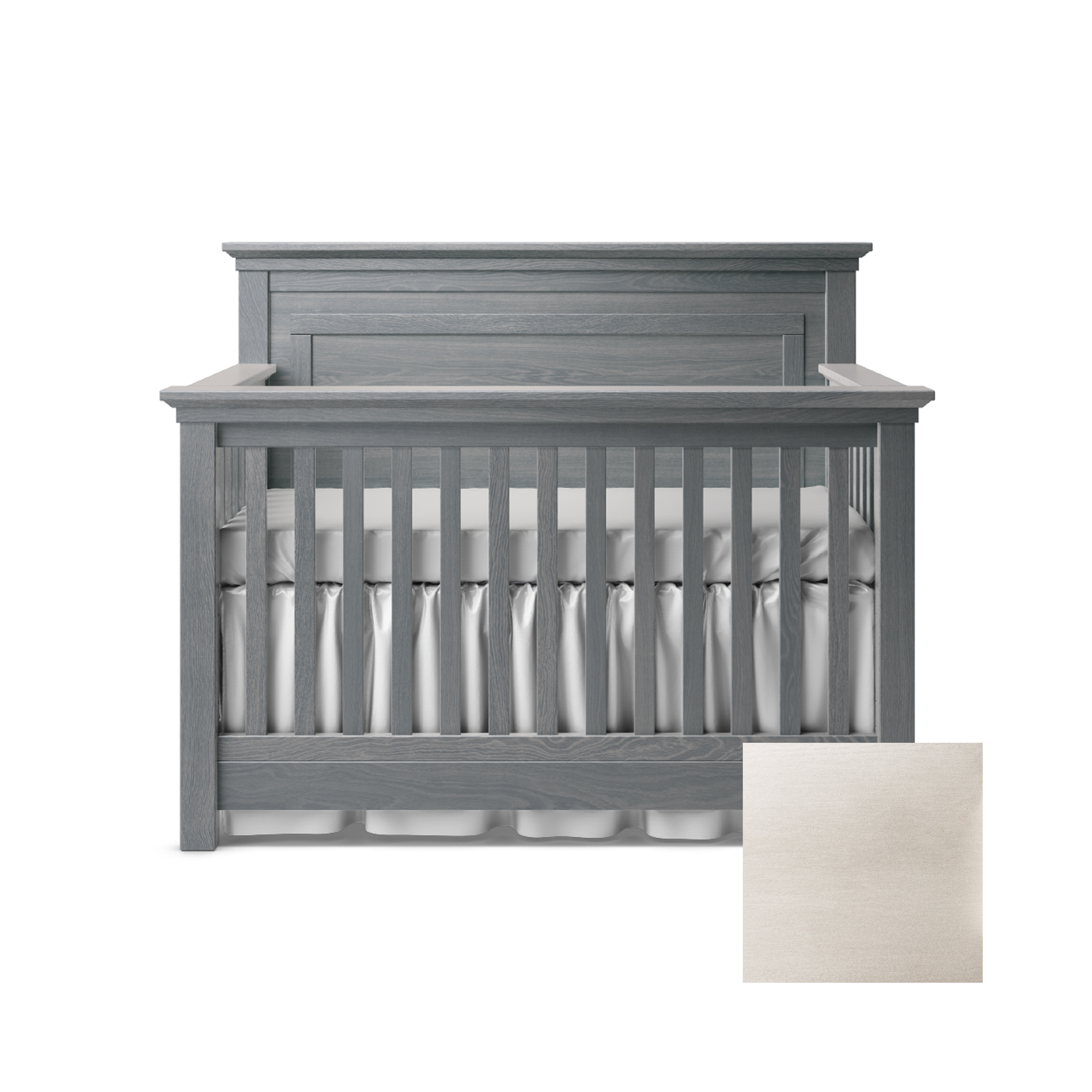 Karisma Convertible Crib with Solid Back - Tots to Teens Furniture