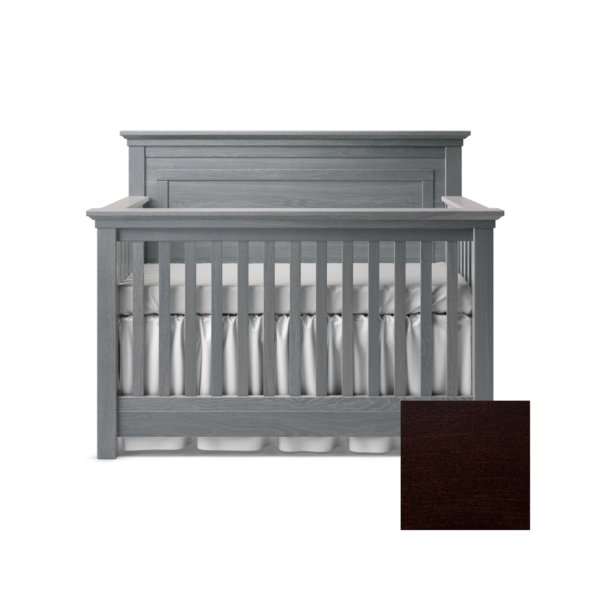 Karisma Convertible Crib with Solid Back - Tots to Teens Furniture