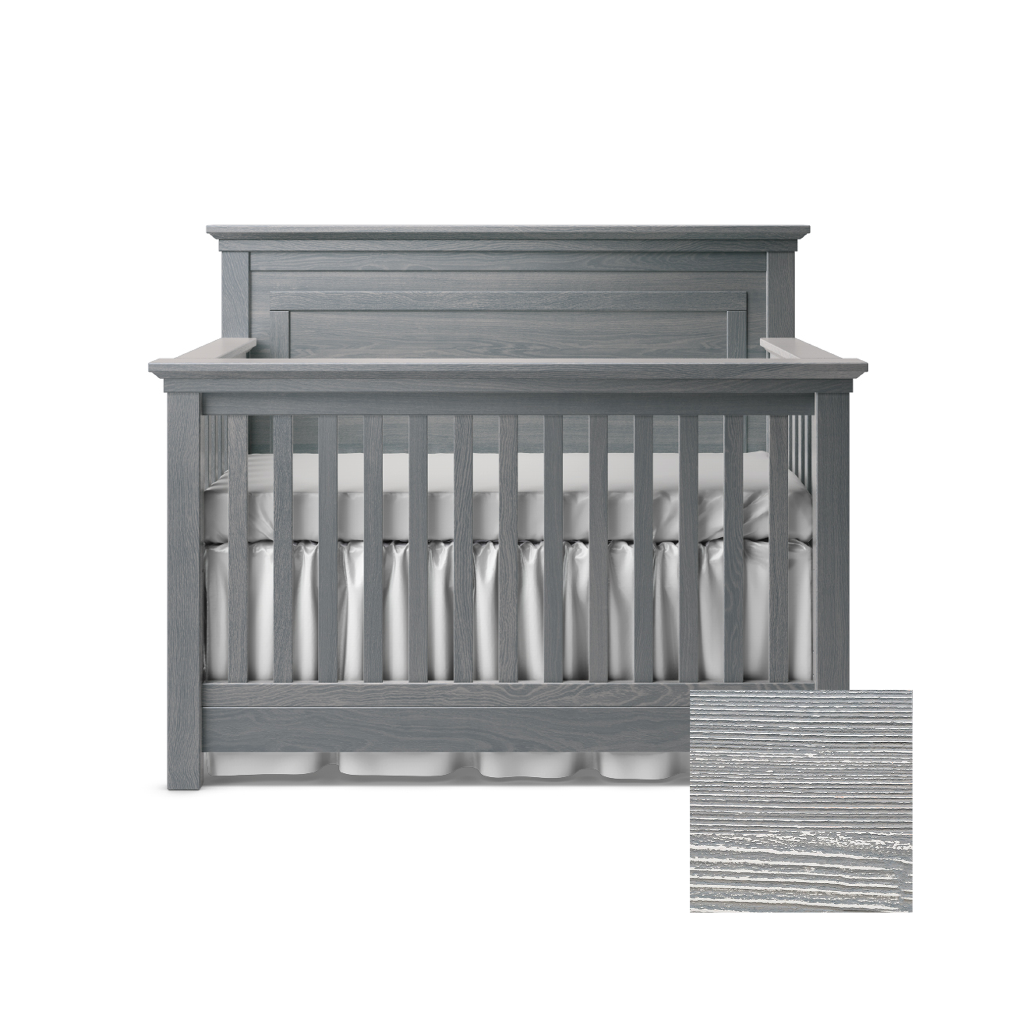 Karisma Convertible Crib with Solid Back - Tots to Teens Furniture
