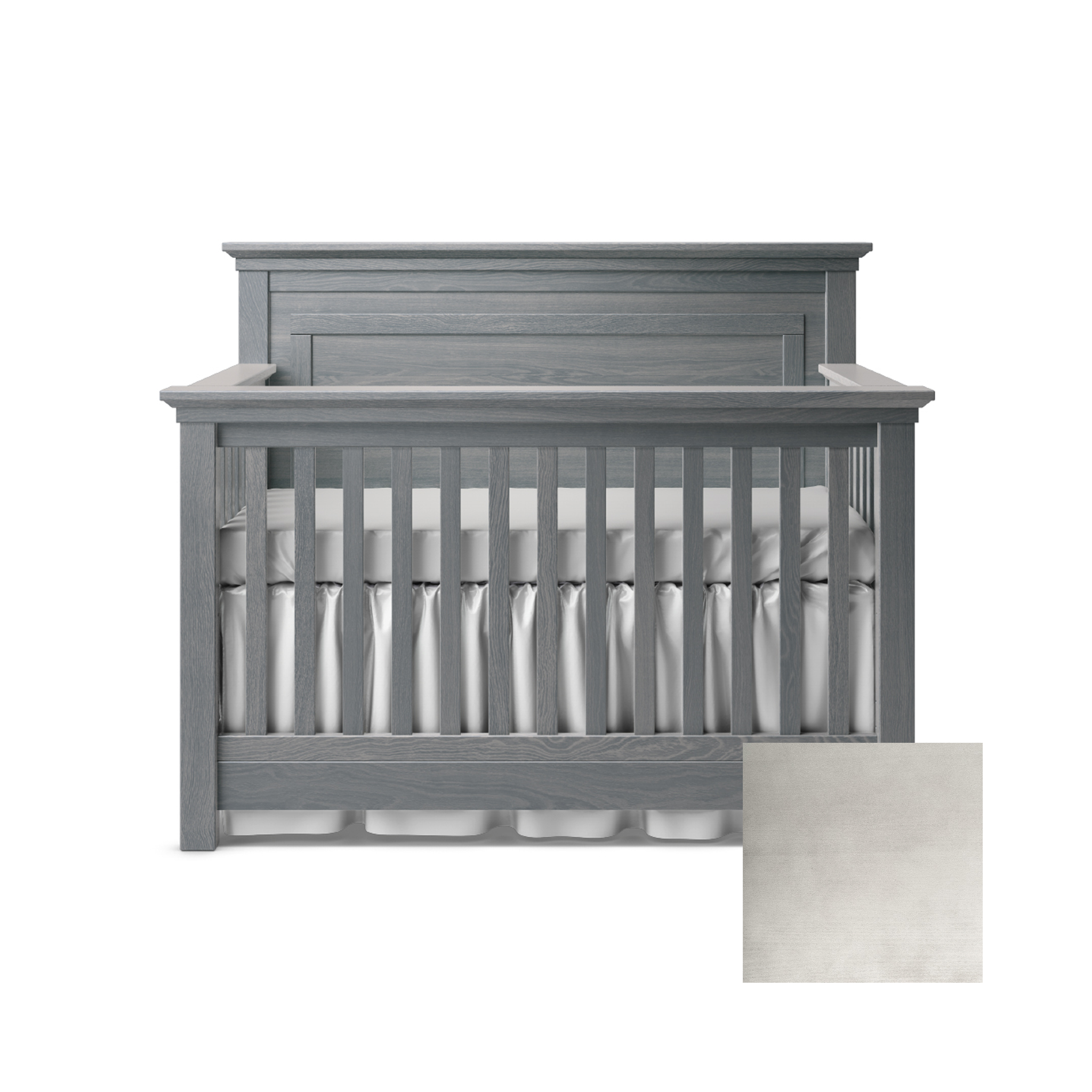 Karisma Convertible Crib with Solid Back - Tots to Teens Furniture