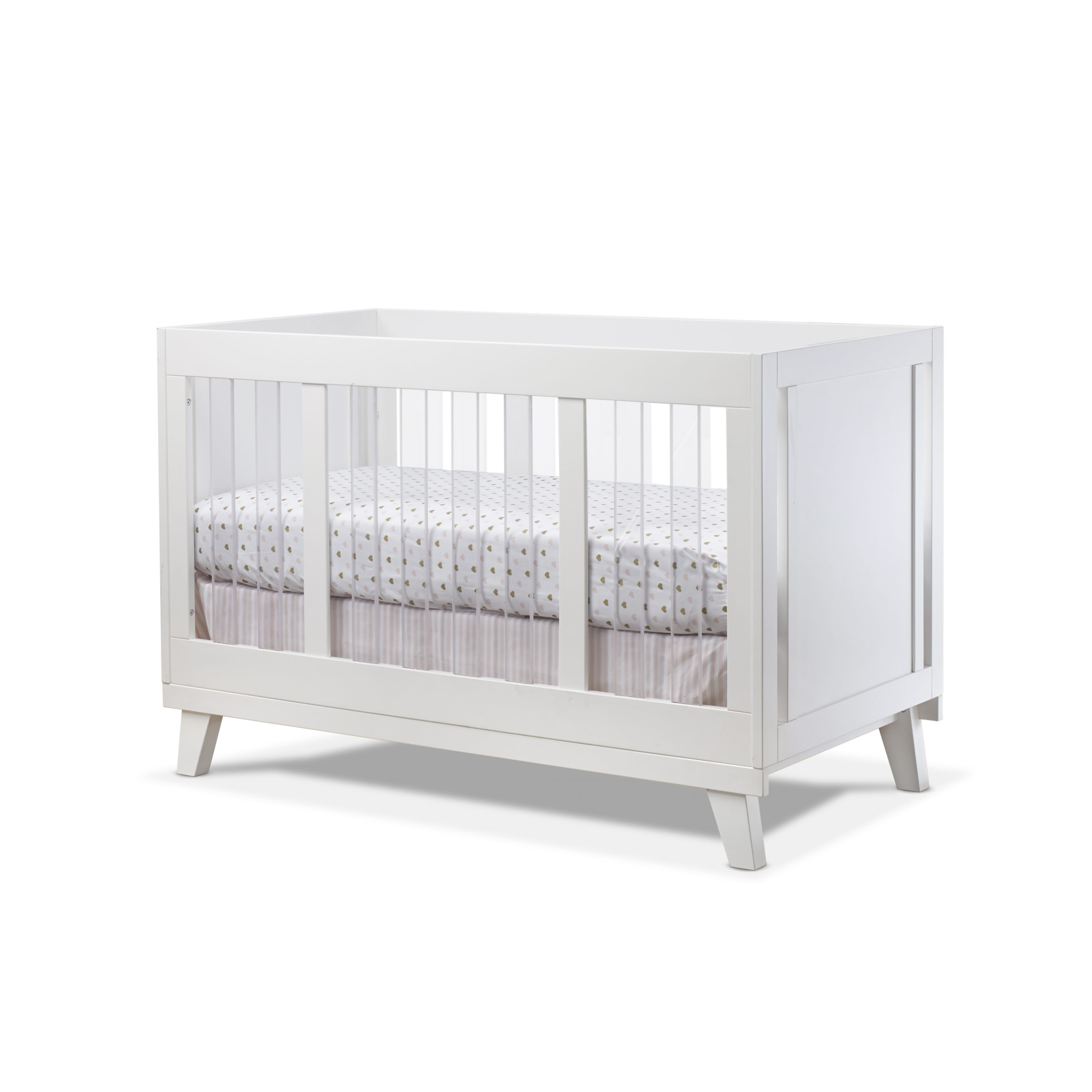 Acrylic Uptown Panel Crib - Tots to Teens Furniture