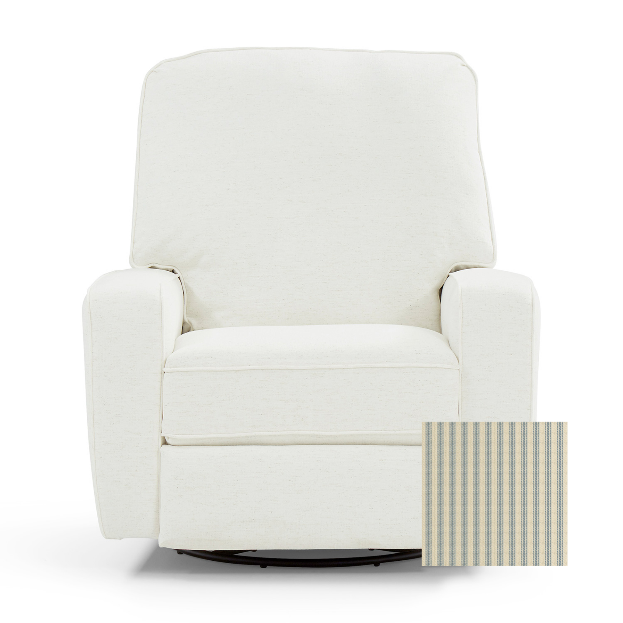 Bilana Modern Swivel Glider Recliner - Tots to Teens Furniture
