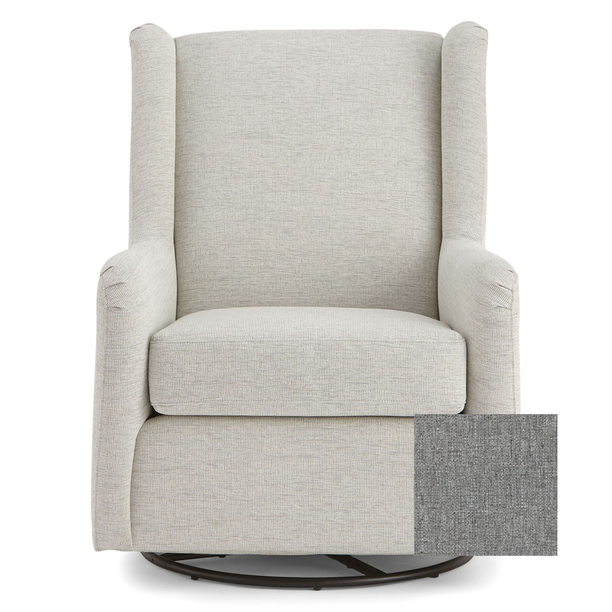 Brianna Swivel Glider Chair - Tots to Teens Furniture
