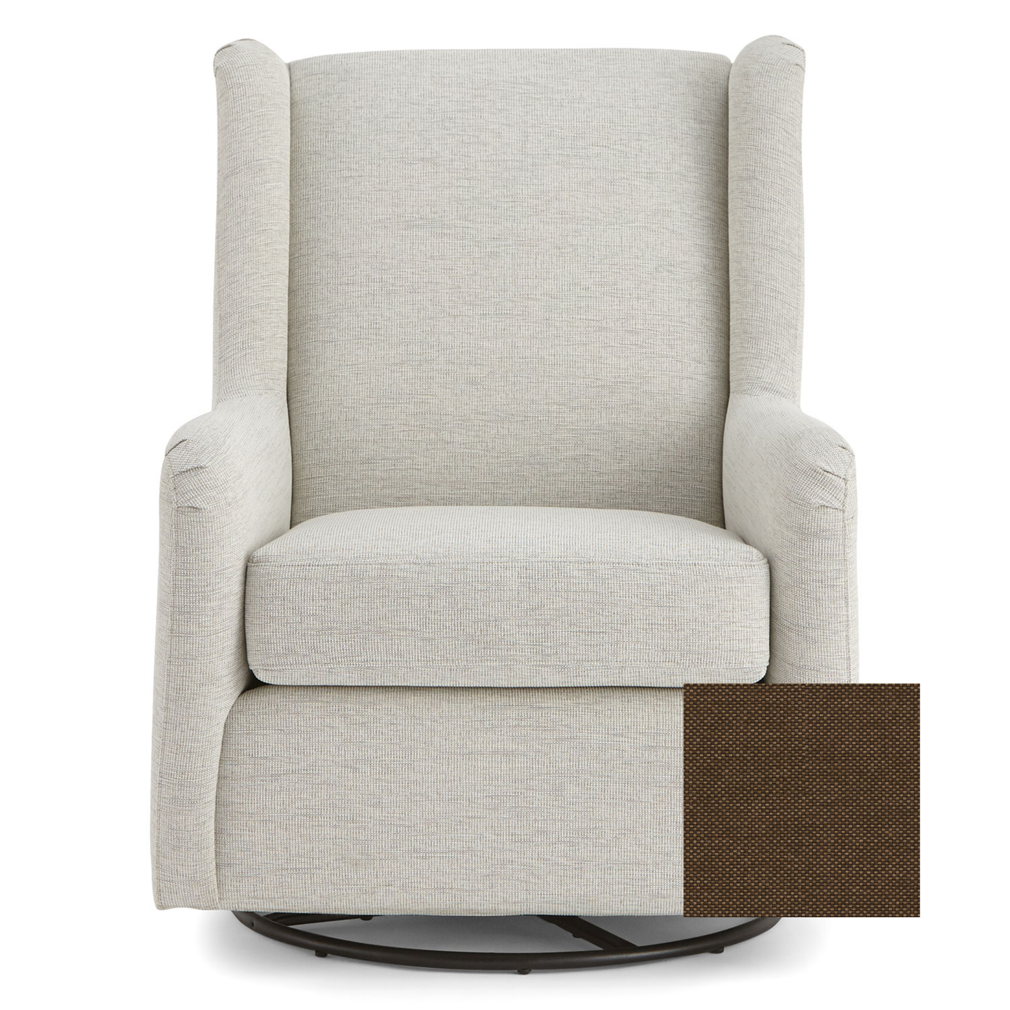 Brianna Swivel Glider Chair - Tots to Teens Furniture