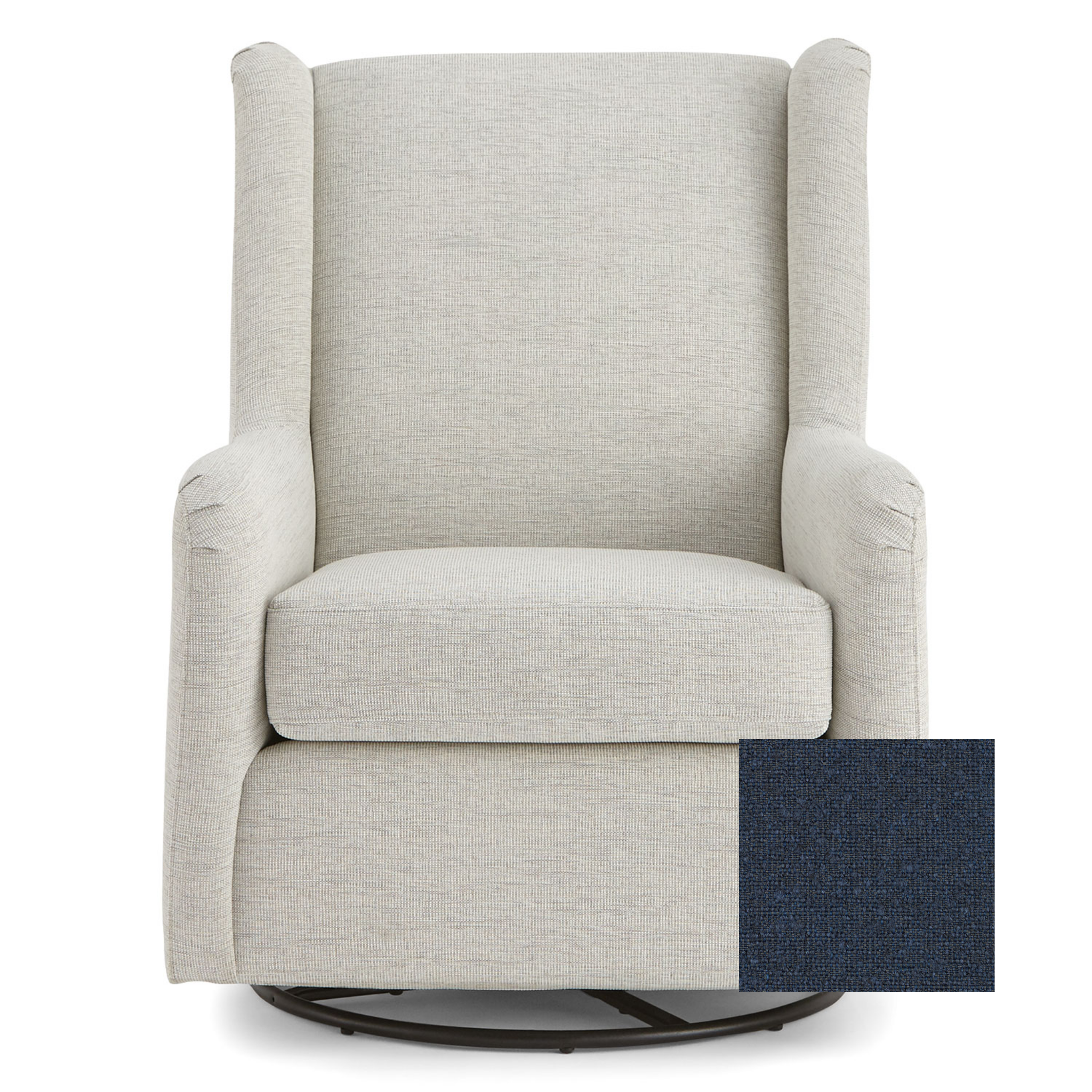 Brianna Swivel Glider Chair - Tots to Teens Furniture