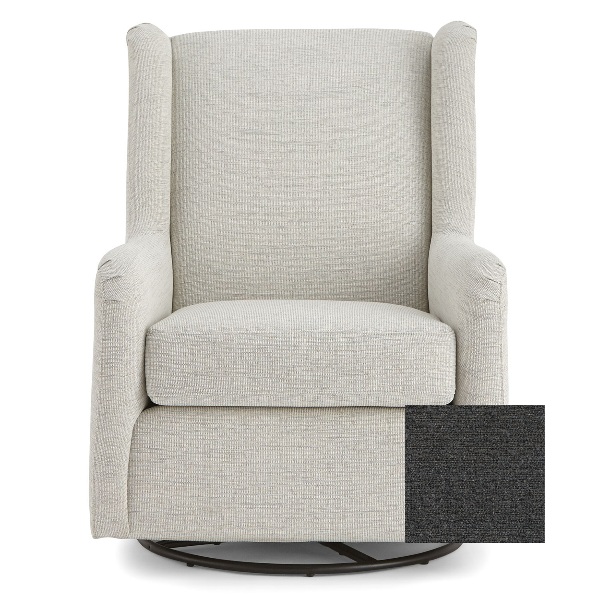 Brianna Swivel Glider Chair - Tots to Teens Furniture