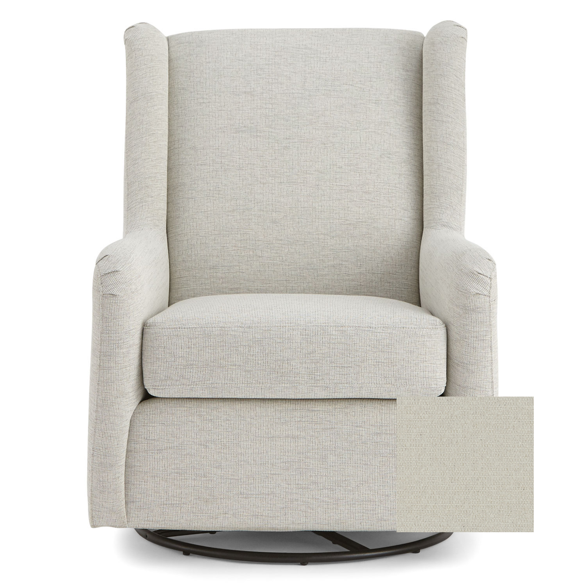 Brianna Swivel Glider Chair - Tots to Teens Furniture