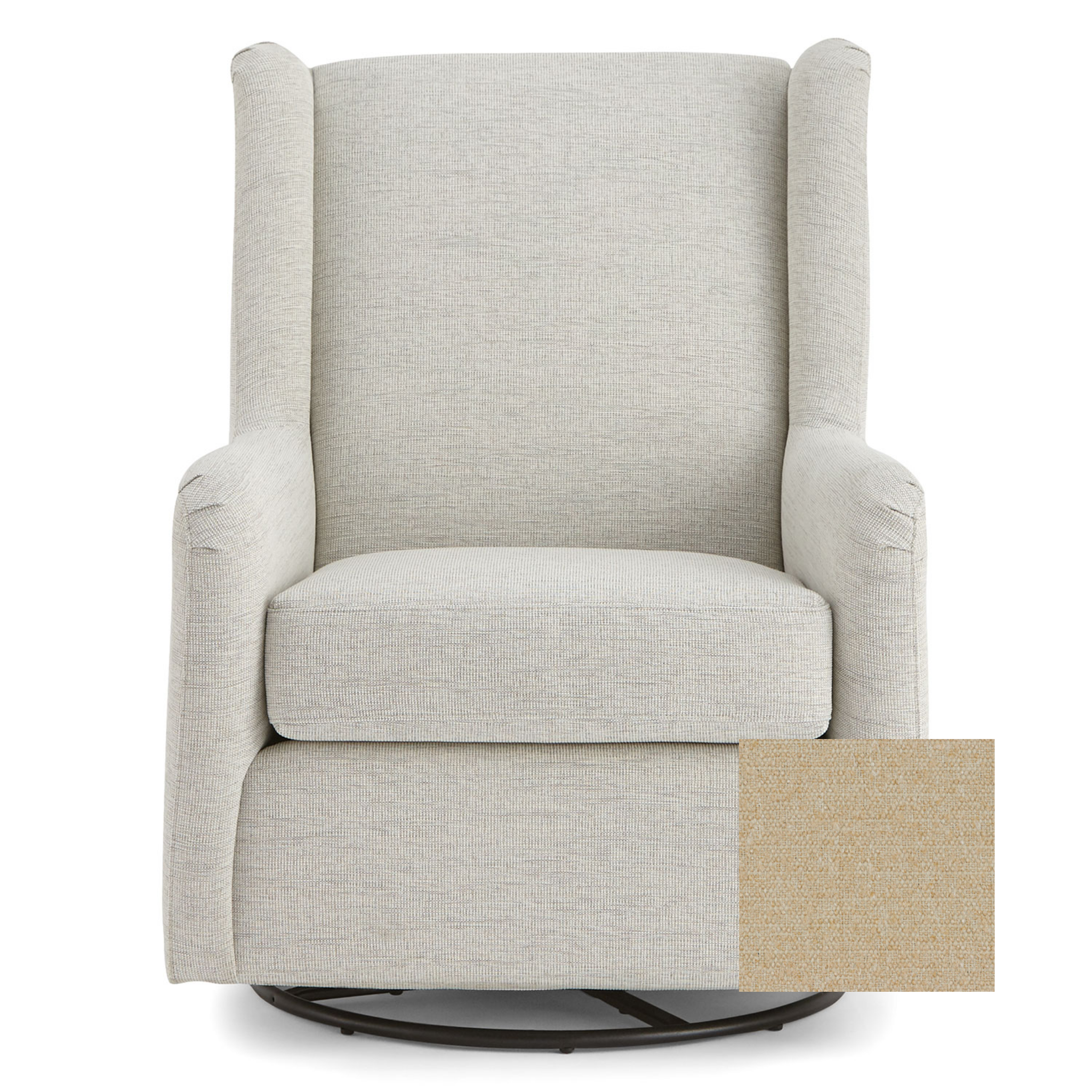 Brianna Swivel Glider Chair - Tots to Teens Furniture