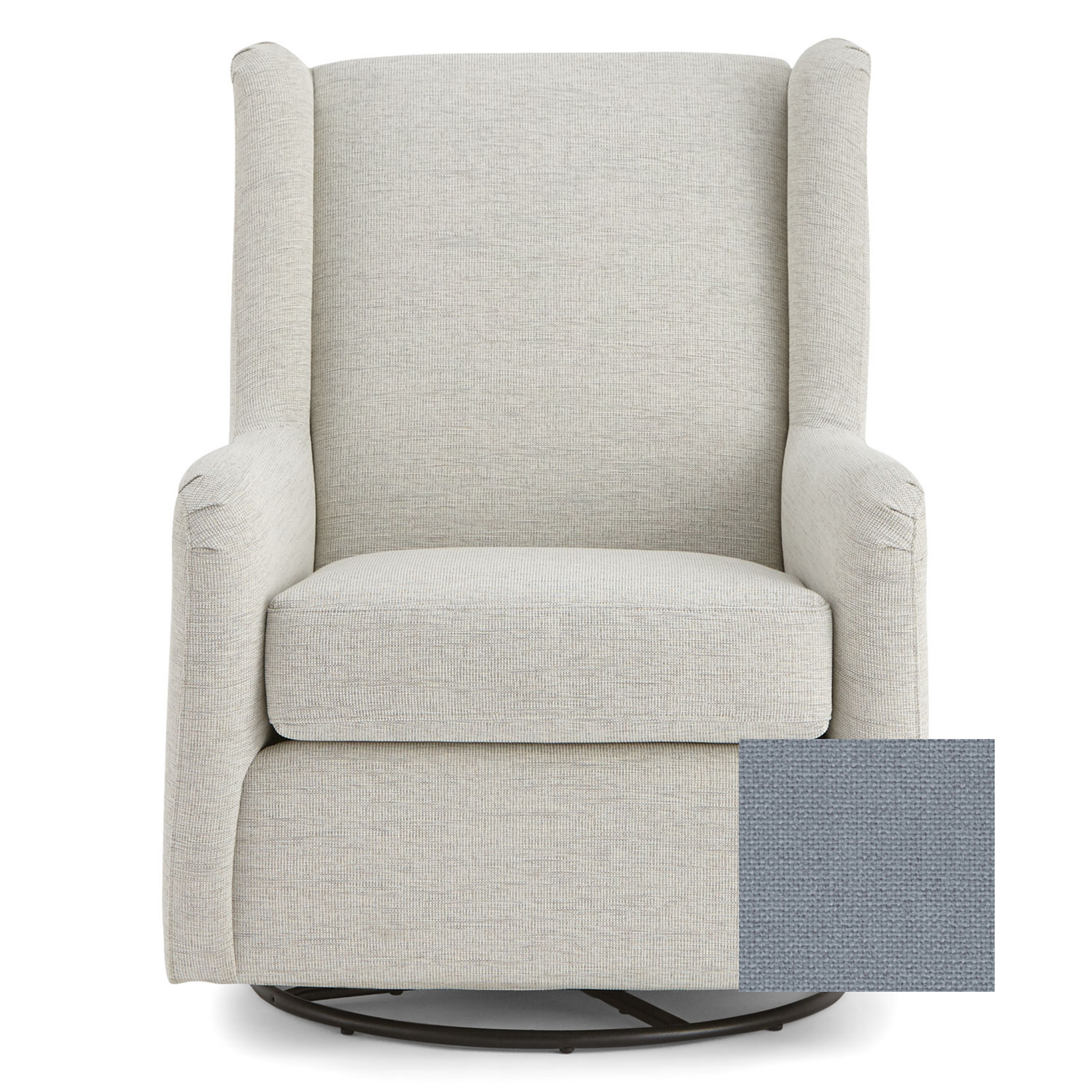 Brianna Swivel Glider Chair - Tots to Teens Furniture