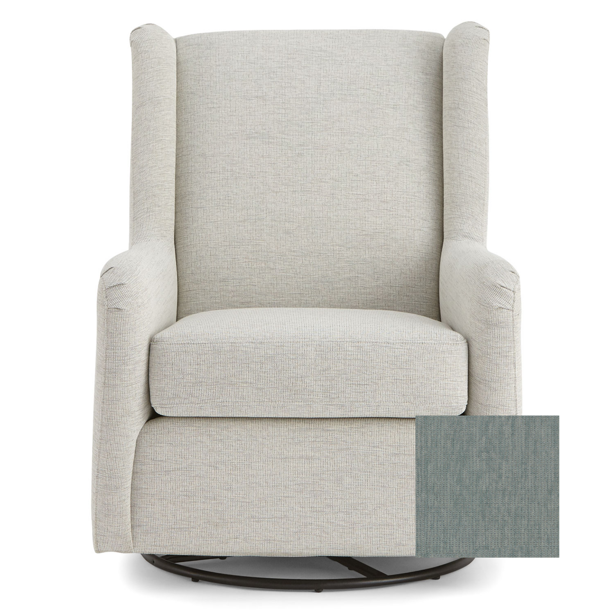 Brianna Swivel Glider Chair - Tots to Teens Furniture