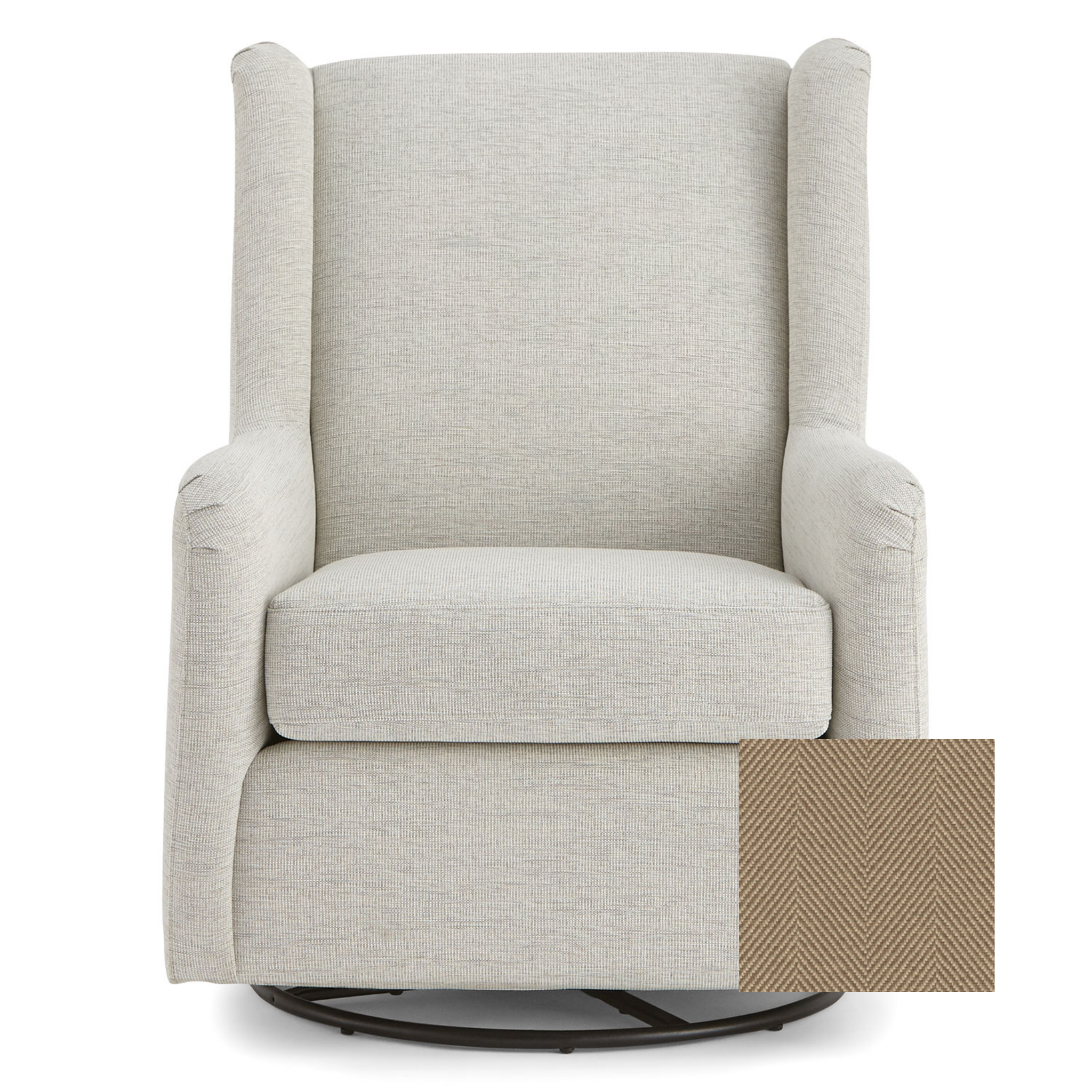 Brianna Swivel Glider Chair - Tots to Teens Furniture