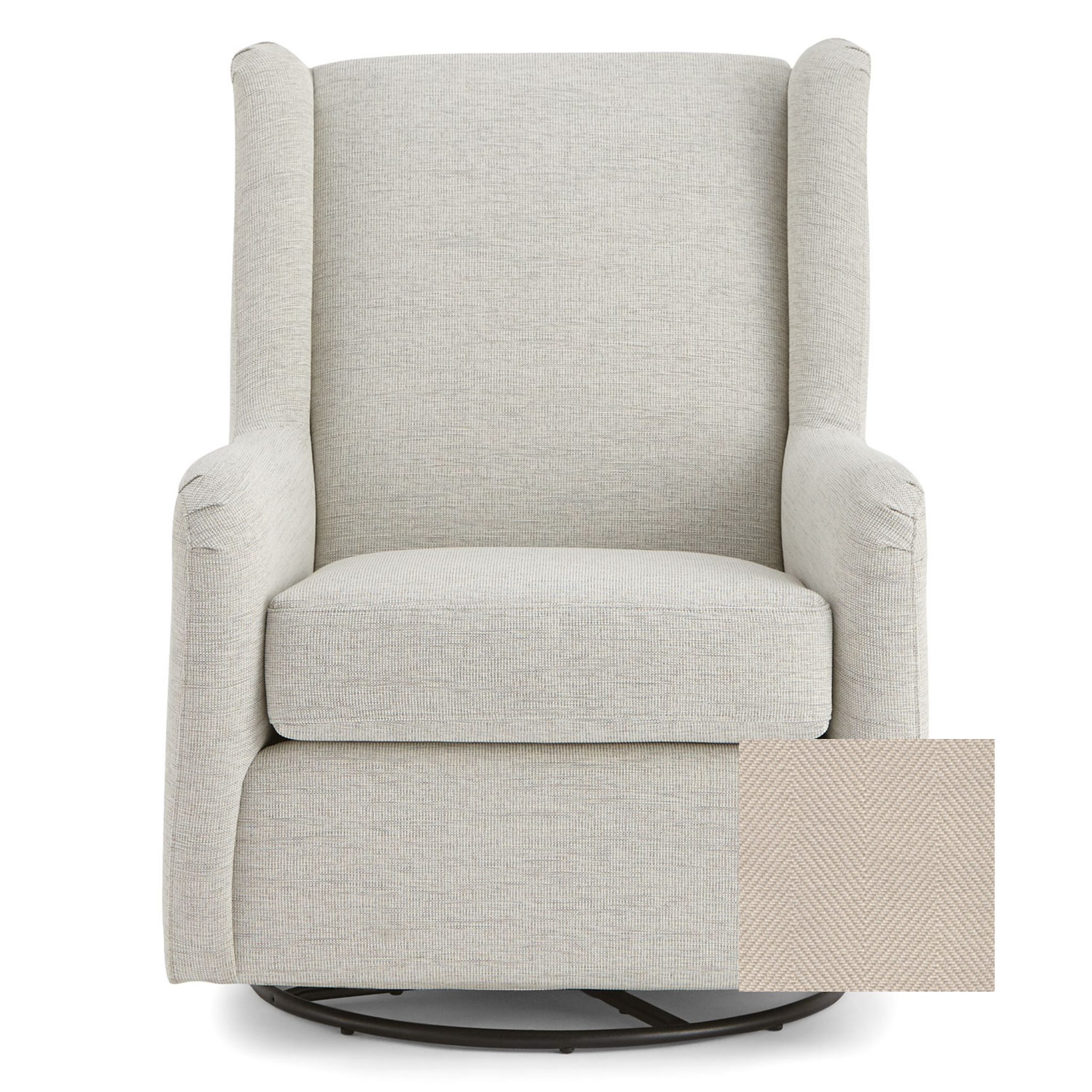 Brianna Swivel Glider Chair - Tots to Teens Furniture