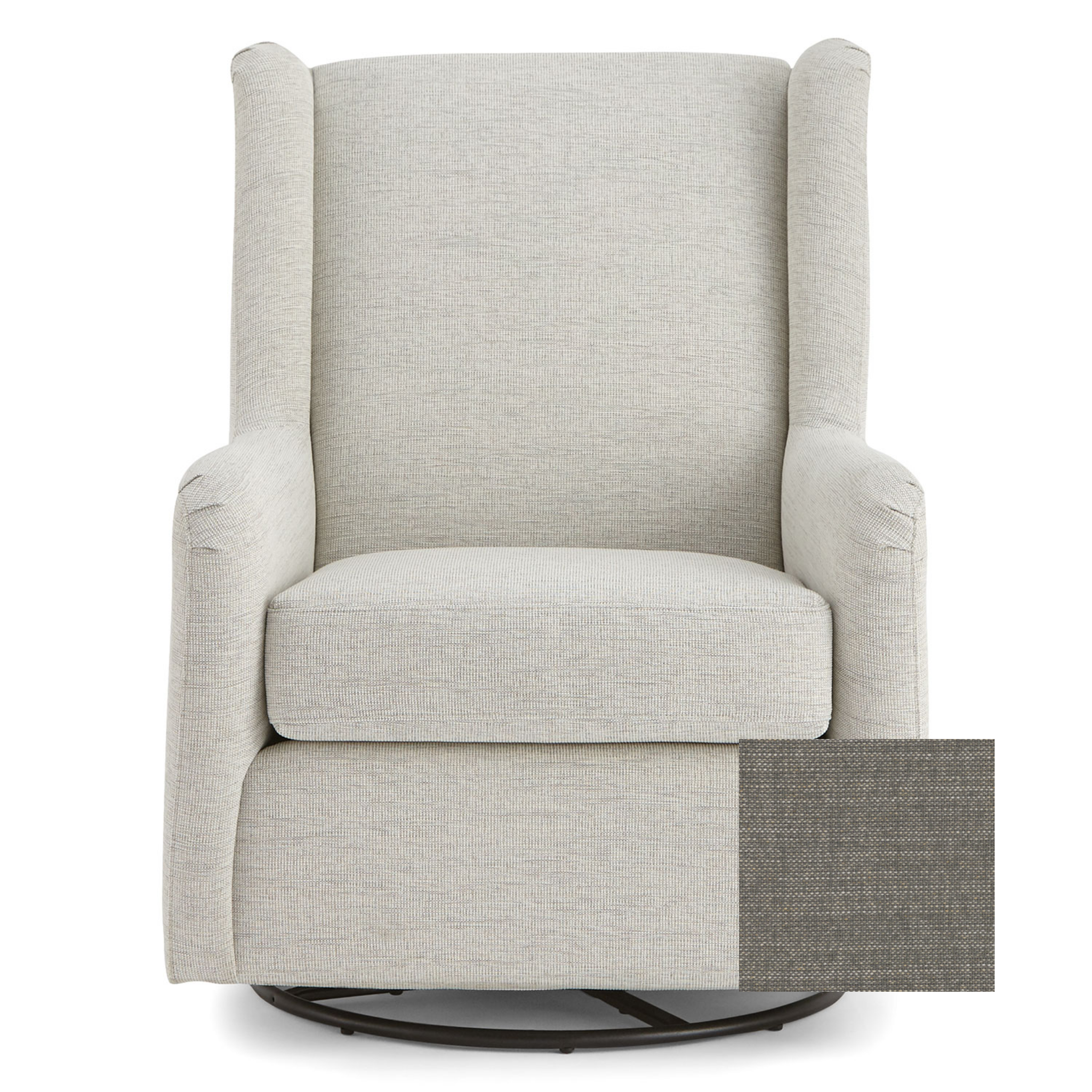 Brianna Swivel Glider Chair - Tots to Teens Furniture
