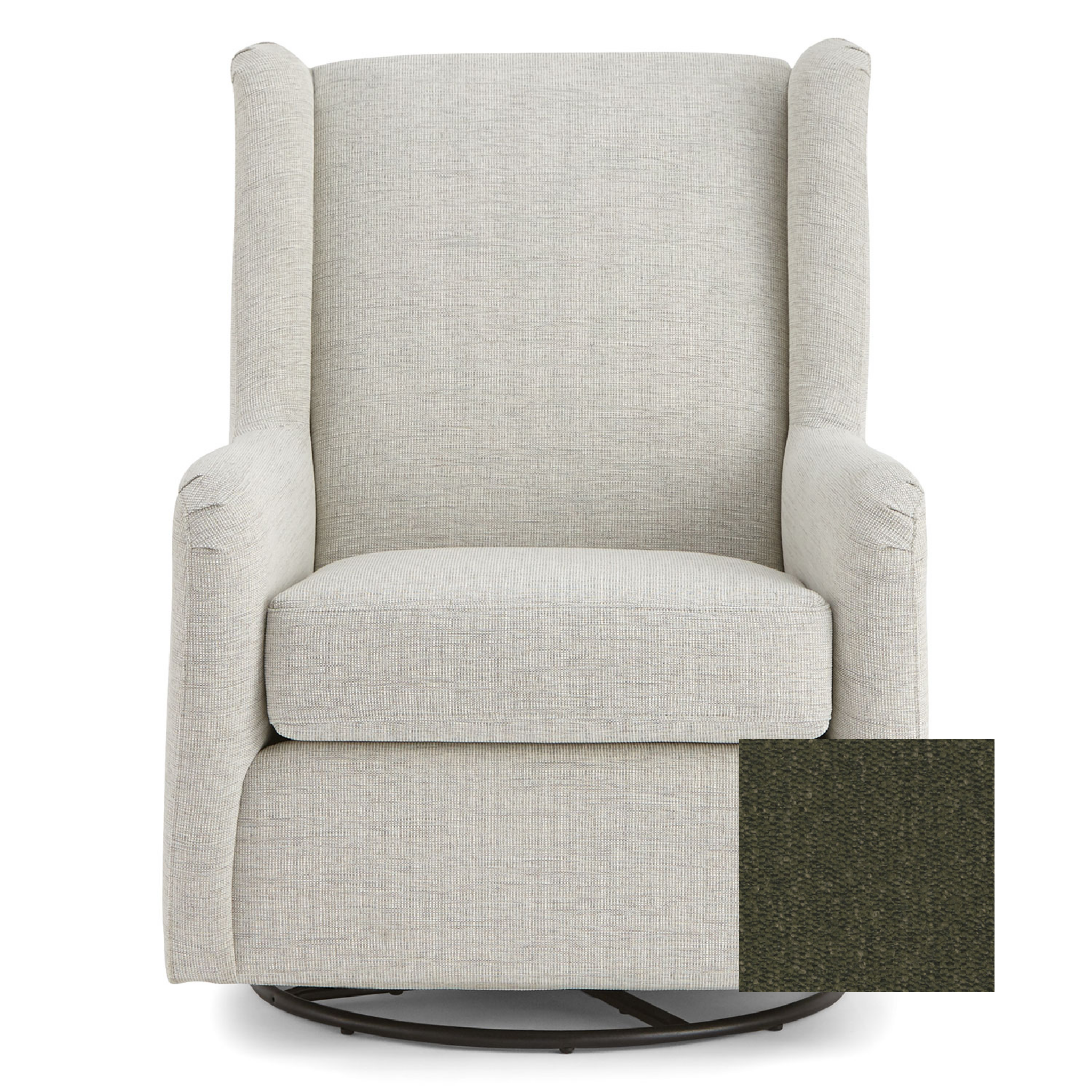 Brianna Swivel Glider Chair - Tots to Teens Furniture