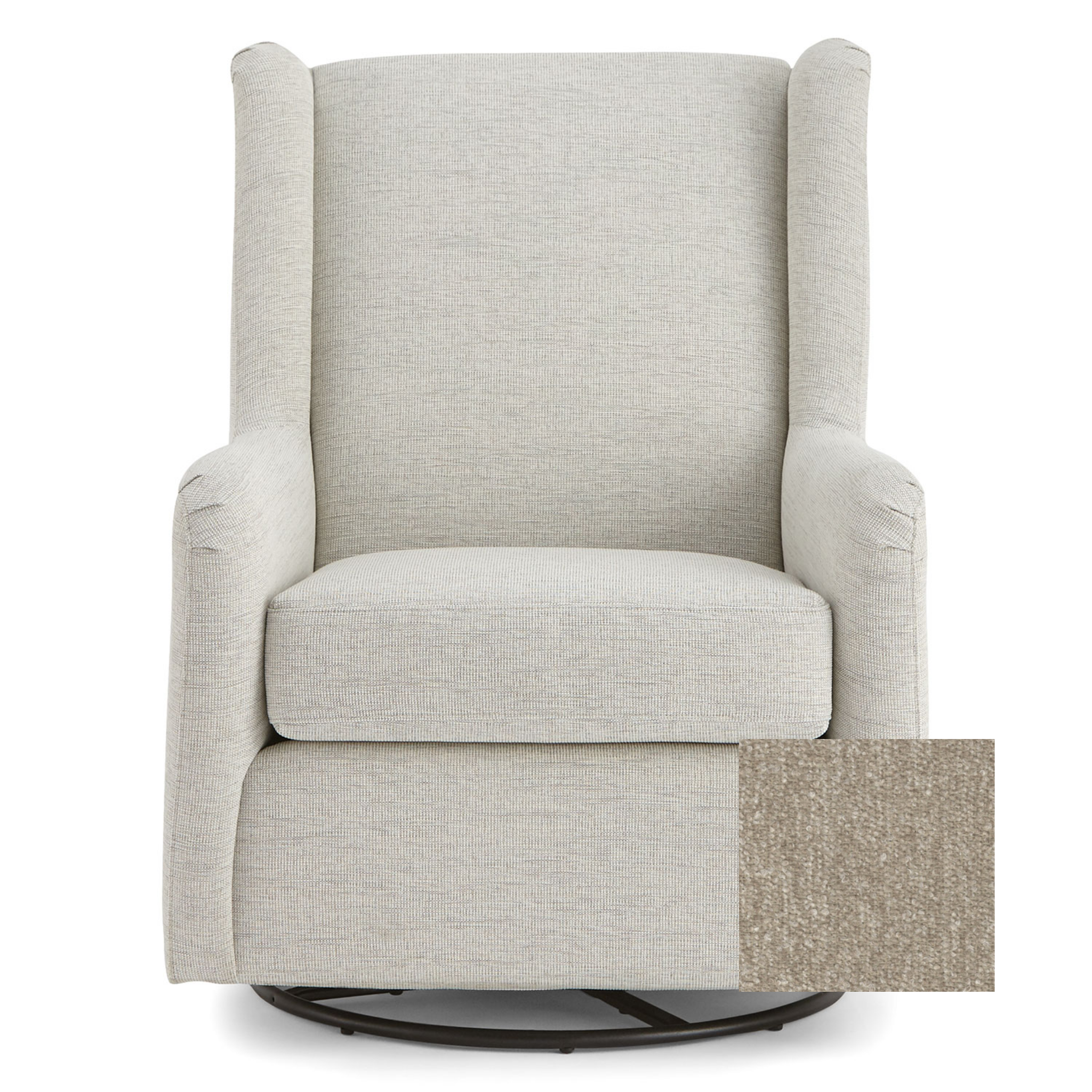 Brianna Swivel Glider Chair - Tots to Teens Furniture