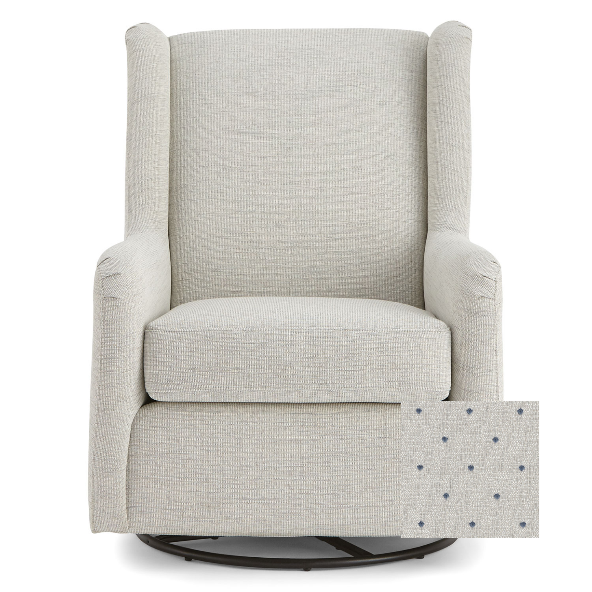 Brianna Swivel Glider Chair - Tots to Teens Furniture