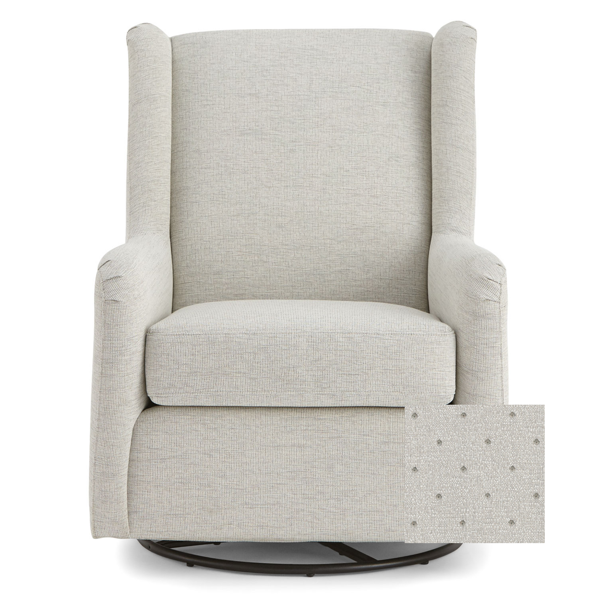 Brianna Swivel Glider Chair - Tots to Teens Furniture