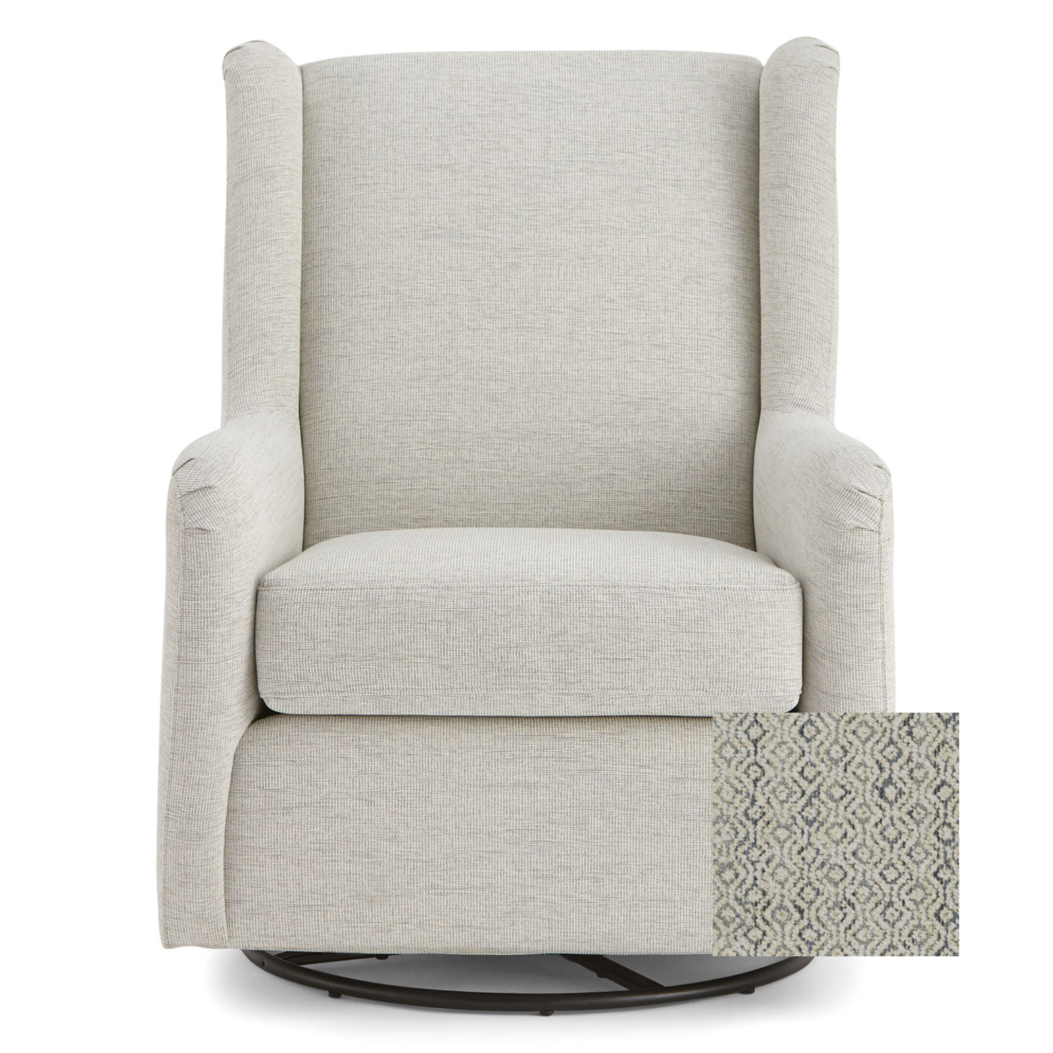 Brianna Swivel Glider Chair - Tots to Teens Furniture