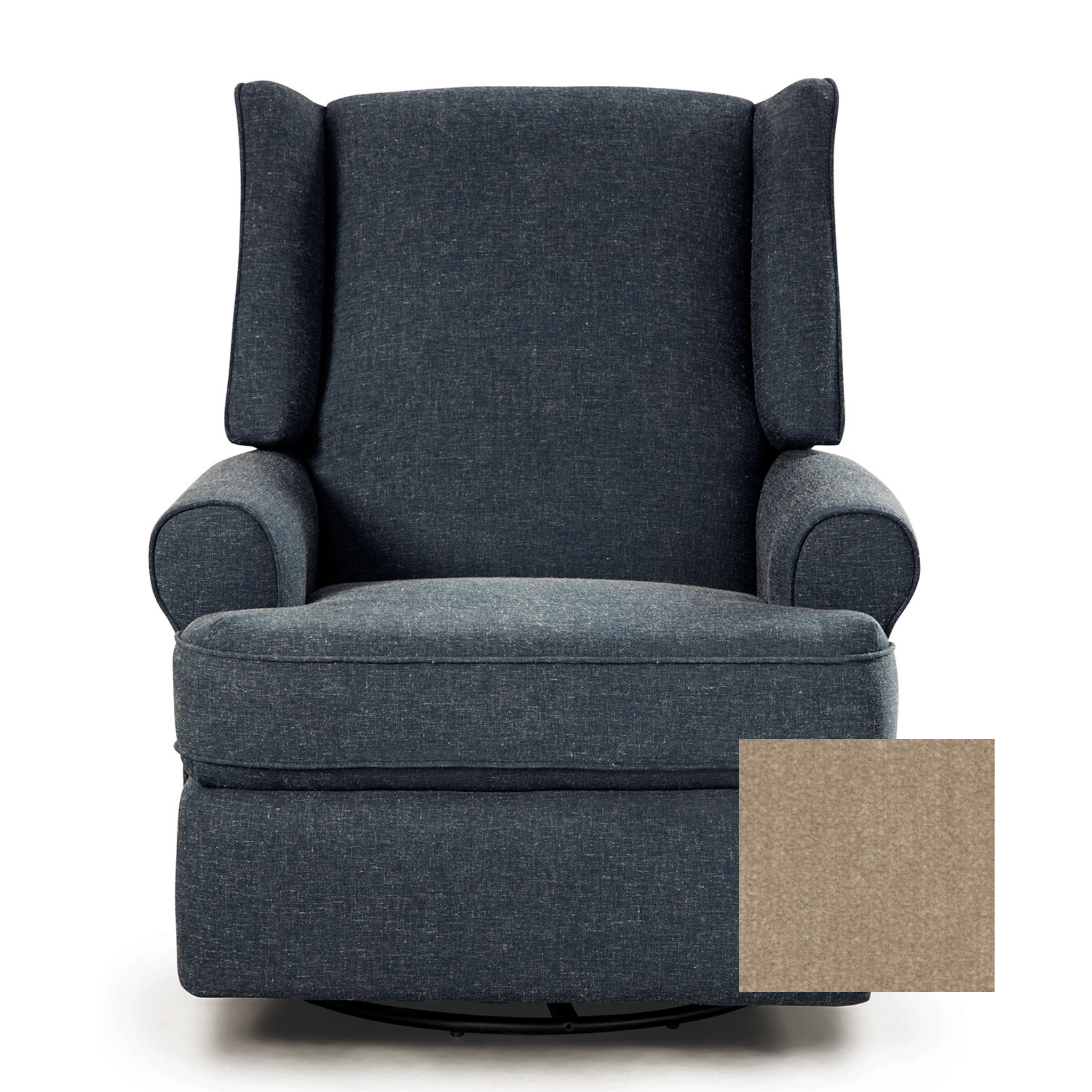 Logan Swivel Glider Recliner - Tots to Teens Furniture