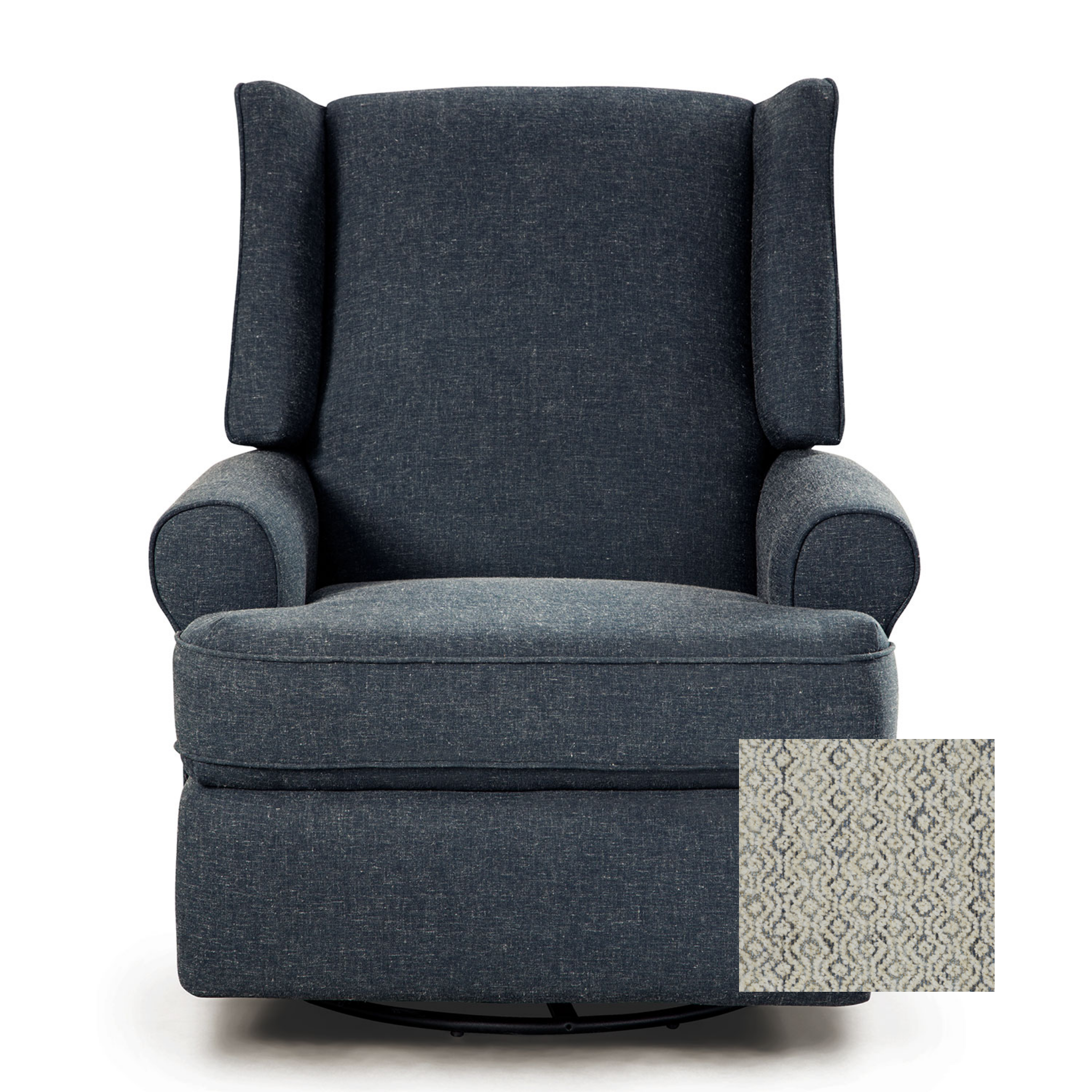 Logan Swivel Glider Recliner - Tots to Teens Furniture
