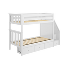 Sunderland - Twin/Twin Bunk Bed w/ Staircase - Tots to Teens Furniture