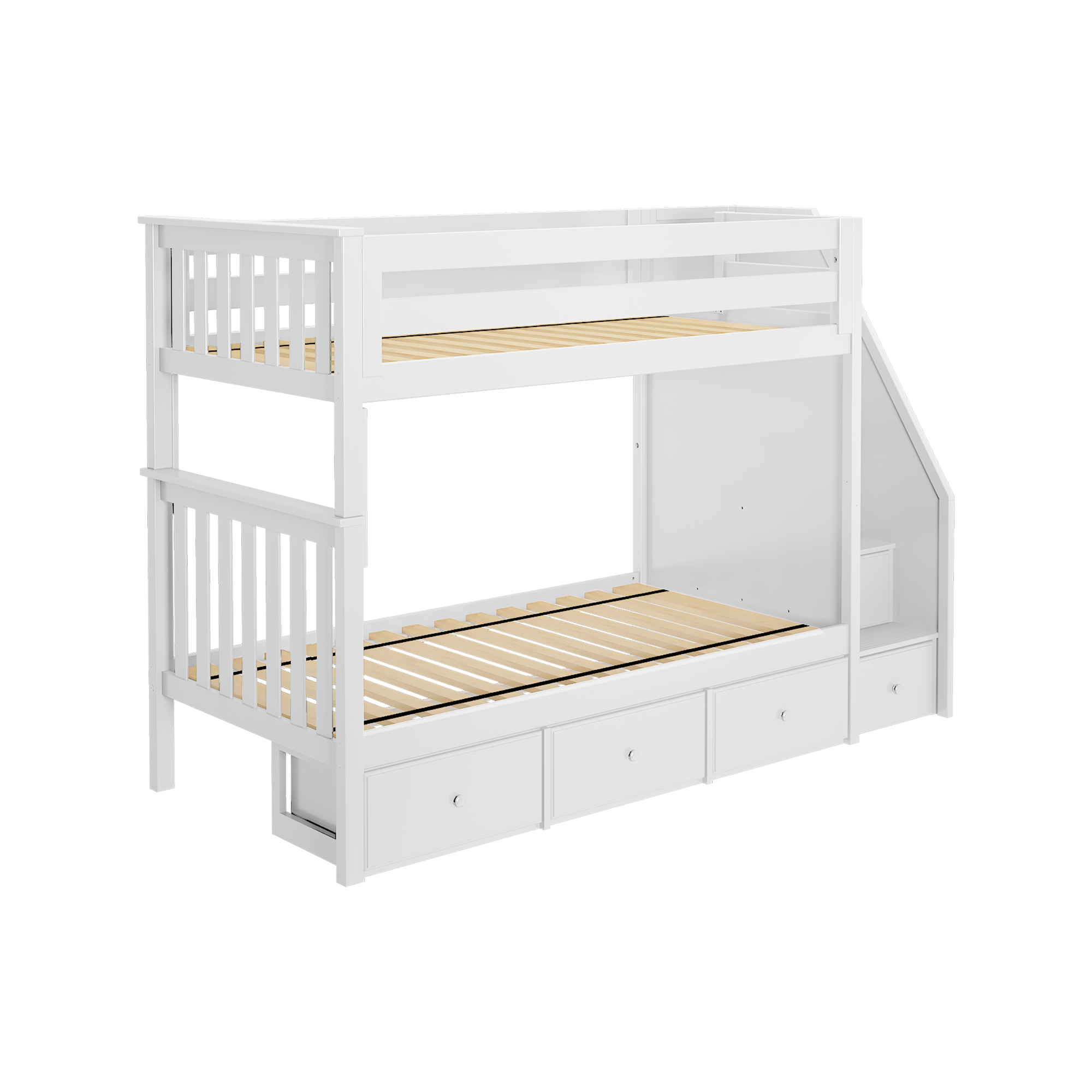 Sunderland - Twin/Twin Bunk Bed w/ Staircase - Tots to Teens Furniture