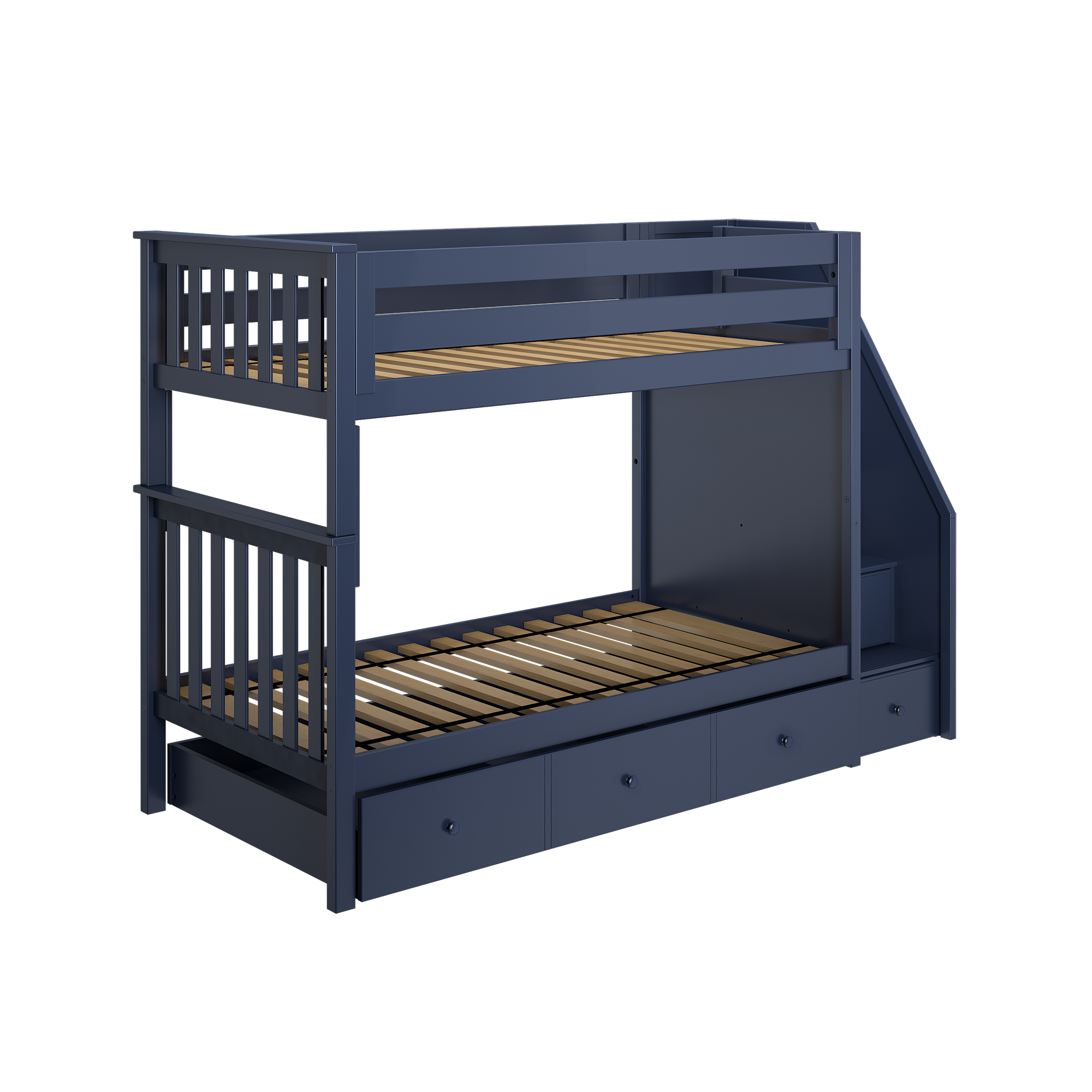 Sunderland - Twin/Twin Bunk Bed w/ Staircase - Tots to Teens Furniture