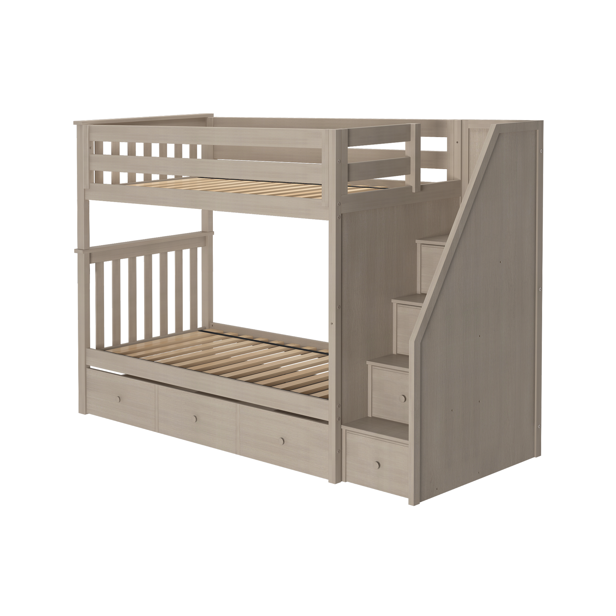 Sunderland - Twin/Twin Bunk Bed w/ Staircase - Tots to Teens Furniture