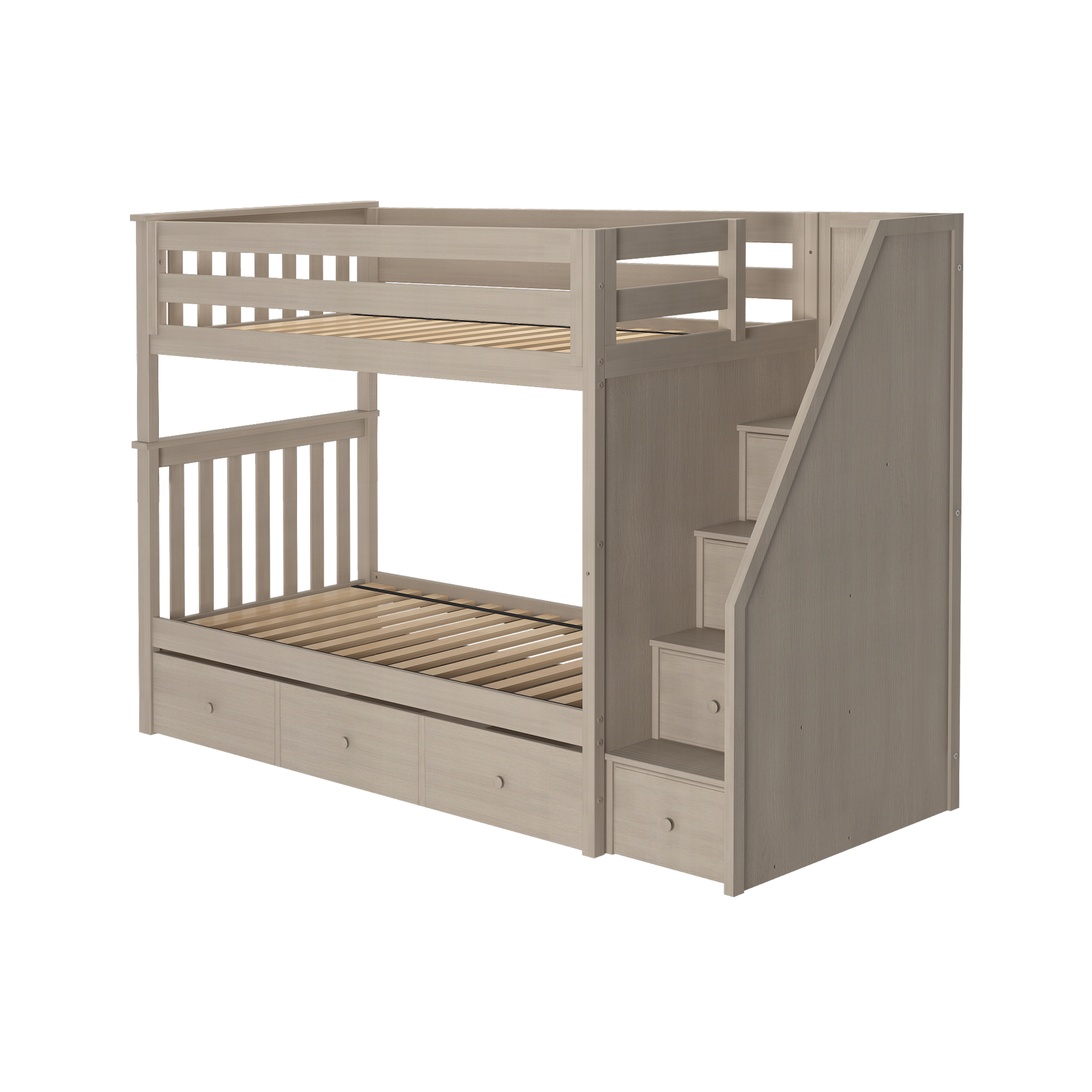 Sunderland - Twin/Twin Bunk Bed w/ Staircase - Tots to Teens Furniture