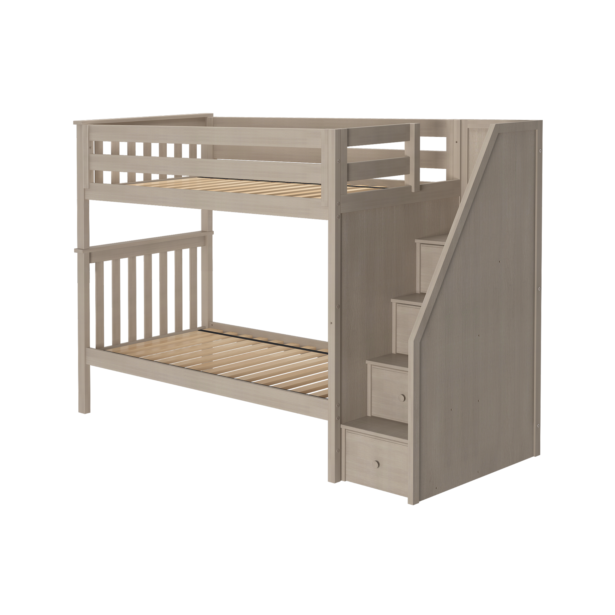 Sunderland - Twin/Twin Bunk Bed w/ Staircase - Tots to Teens Furniture