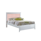 Taylor Double Bed with Blush Upholstery - Tots to Teens Furniture