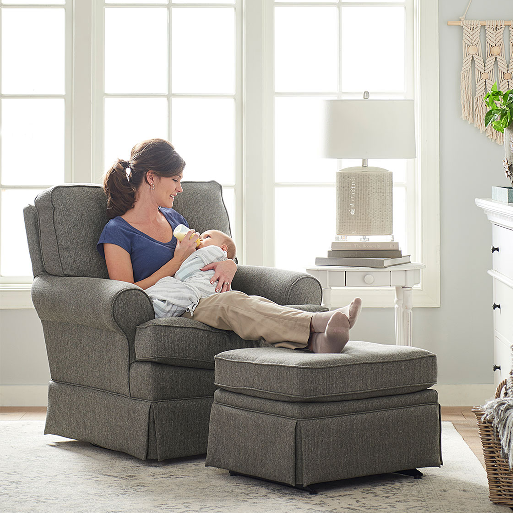 Quinn Swivel Glider - Tots to Teens Furniture