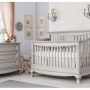 Antonio room setting with convertible crib 6501 in Silver Frost (1)