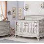 Antonio room setting with convertible crib 6502 in Silver Frost