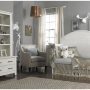 LUCCA CURVE TOP CRIB IN SEASHELL WHITE ROOM VIEW DAY BED