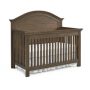LUCCA CURVE TOP CRIB IN WEATHERED BROWN