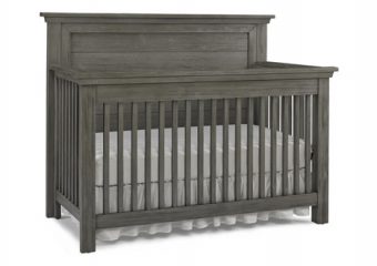 LUCCA FLAT TOP CRIB IN WEATHERED GREY