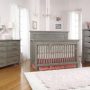 LUCCA FLAT TOP CRIB IN WEATHERED GREY ROOM VIEW