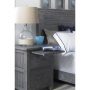 LUCCA NIGHT STAND IN WEATHERED GREY ROOM VIEW DETAIL