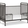 Abigail Crib in Vintage Iron Angle with Toddler Guard Rail