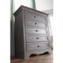 Ragusa 5 drawer dresser distressed granite1