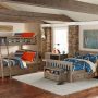 Harper Full w Storage and Harper Bunk Bed Twin Over Twin w Trundle Driftwood Roomshot