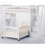 StairLoft Twin w Stair Unit and Desk White 3