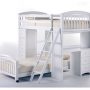 Student Loft Rased Twin over Twin White 1